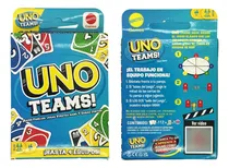 Comprar Juego De Cartas Uno Teams - Juego De Mesa