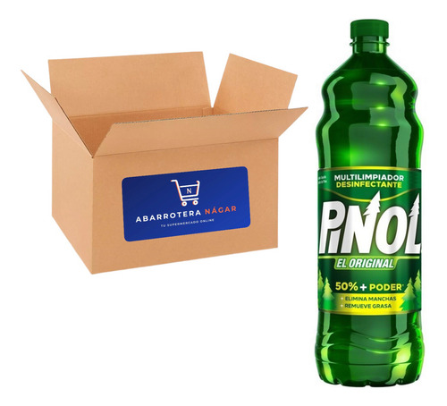 Caja Limpiador Pinol El Original 24 Piezas De 828 Ml C/u