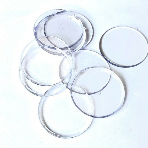 Kit 33 Pç Acrílico Cristal Circulo Redondo 3cm Lembrancinhas