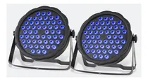 Comprar Pack 2 Tacho Par Led Rgb 54x2 Led Fiesta Decoracion Disco Dj