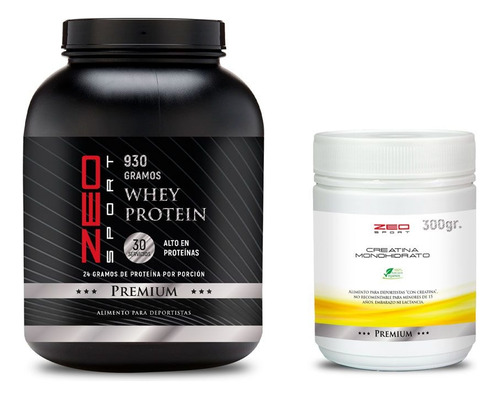 Pack Whey Protein Chocolate + Creatina 300 G. Zeo Sport