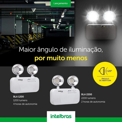 Imagem 3 de 5 de Luminária De Emergência Intelbras Bla 2200 Lumens C/ Bateria