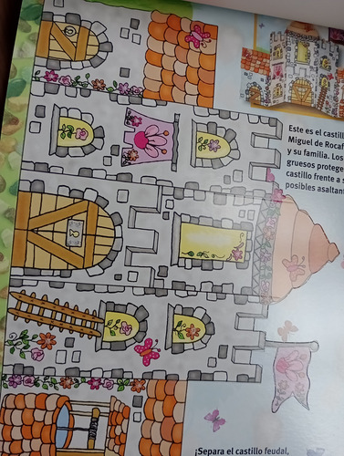 Muñecas De Papel Castillo Medieval Recortable Para Armar