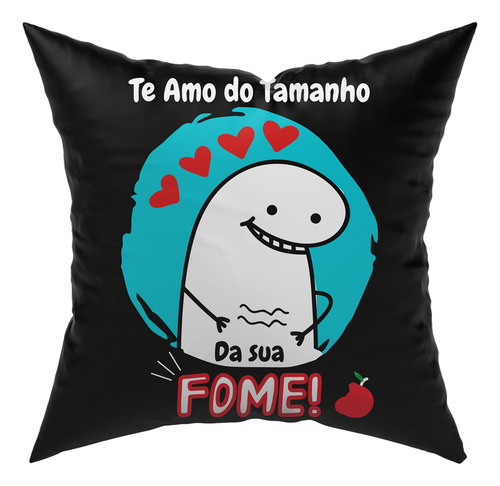 Almofada Avulsa Cheia Flork Meme Humor C/ Frases 45cm X 45cm