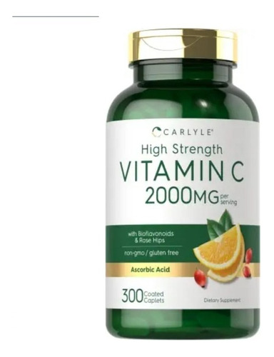 Vitamina C 2000mg 300 Unidades Importada De Ee.uu