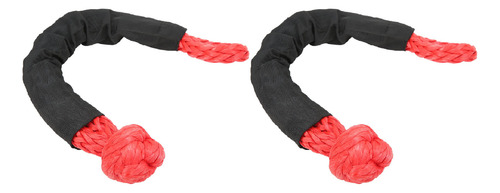 Red Red Towing Soft Shackle, 2 Peças, Recuperação, 35 Tonela