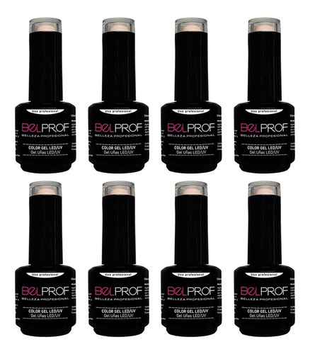 Esmalte Semipermanente Uñas Color Gel Led Uv Belprof X8