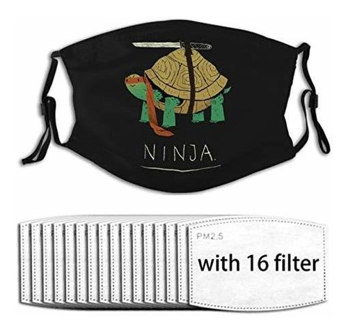 Balaclava, Turtle Ninja Mascarilla Facial Con 16 Filtros De 