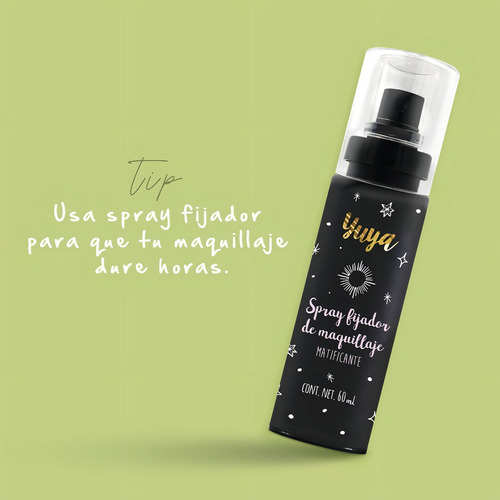 Spray Fijador De Maquillaje Yuya 60ml Duración Y Sin Brillo