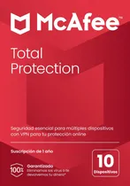 Comprar Mcafee Antivirus Total Protection 10 Dispositivos 1 Año