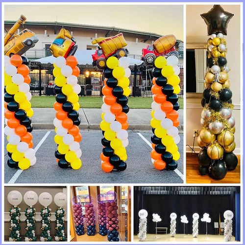Set De 4 Soportes Columnas De Globos, Altura Ajustable ...