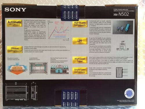 Amplificador Sony XMN502 2 Canales Estereo