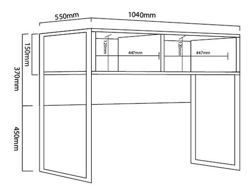 Imagen 6 de 8 de Escritorio Mesa Para Pc- Estructura De Caño- Dst 20