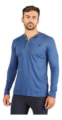 Remera Manga Larga Dawn Blue Oxford Polo Club