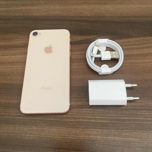 iPhone 8 Blanco Libre Batería 100% + Accesorios