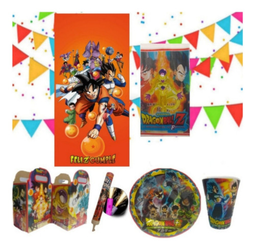 Dragon Ball Paquete Articulos De Fiesta 30 Personas