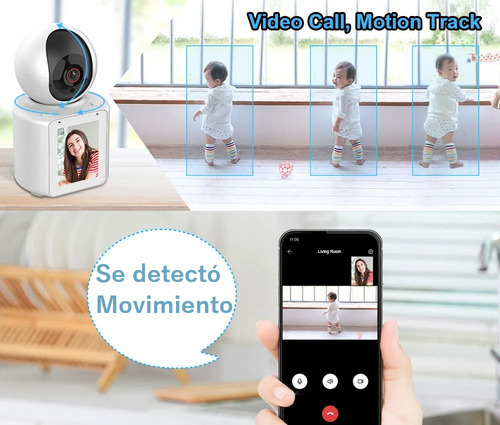 Camara Seguridad Baby Call Monitor Con Videollamada Pantalla