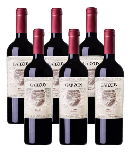 Kit 06 Unidades Vinho Garzón Reserva Tannat 750ml