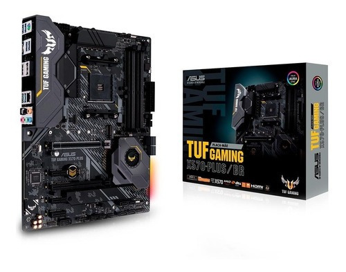 Placa base para juegos Asus Tuf X570-Plus Amd Am4 Ddr4 Ryzen X570