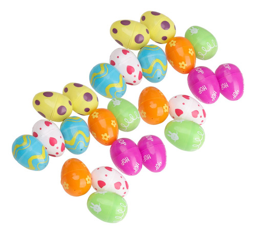 24 Uds. De Huevos De Pascua Vacíos, Cestas De Pascua Para