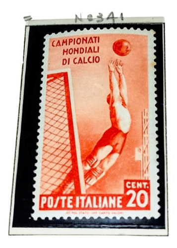 Estampilla Italia Campeonato Mundial De Futbol 1934 Yt. 339