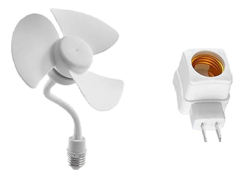 Ventilador Universal Atornillable E27, Techo Con Base De Ros