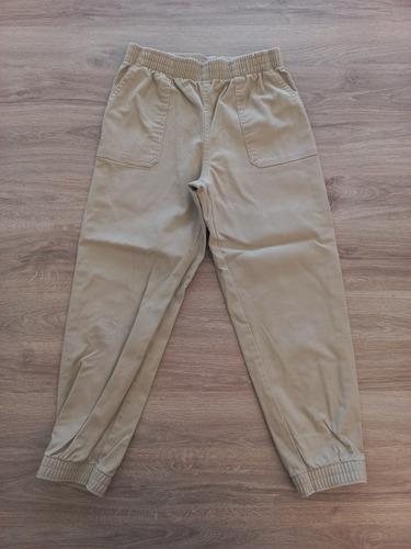 Pantalon Importado Talle 10 Años Gabardina Elastico Cintura 