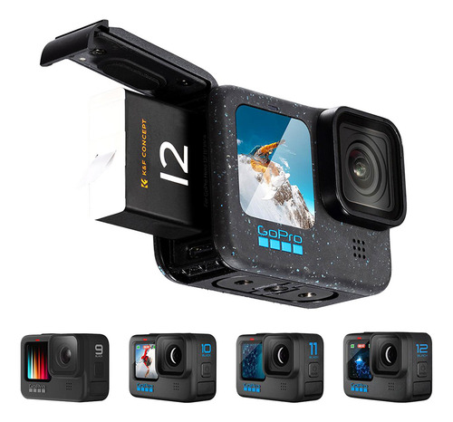 Kit De 3 Baterías + Cargador Triple Para Gopro Hero 09,10,11