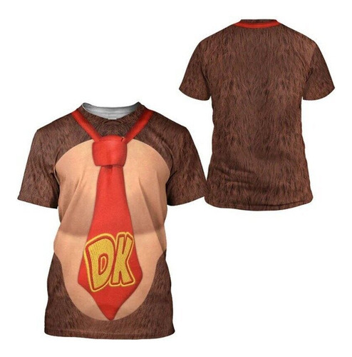 Polera Con Estampado 3d De Donkey Kong Costume Game