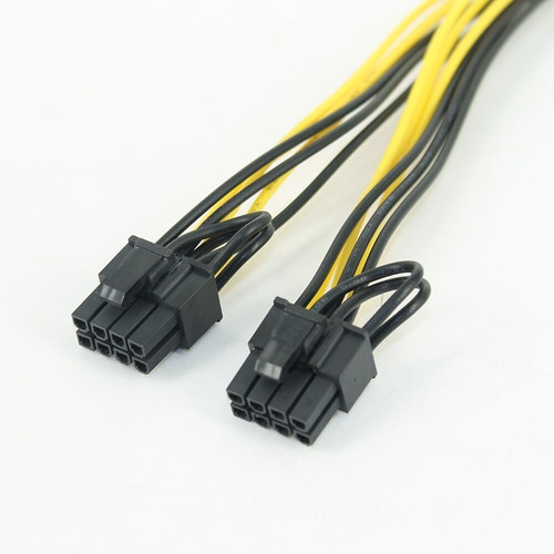 Imagen 4 de 5 de Cable Extensor Pci-adaptador Splitter 8 A 2 X (6+2) 8 Pin