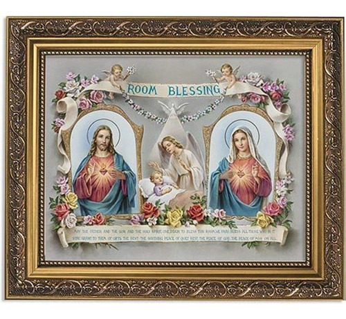 Gerffert Collection Sacred Hearts Room Blessing Framed House