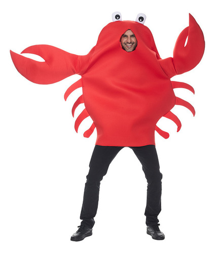Trajes Engraçados Para Festa Sea Life Red Crab Halloween