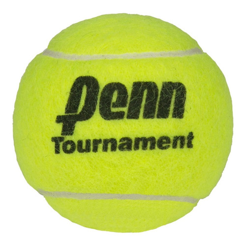 Imagen 2 de 5 de Pelota Tenis Penn Tournament X 10 Sello Negro Cemento