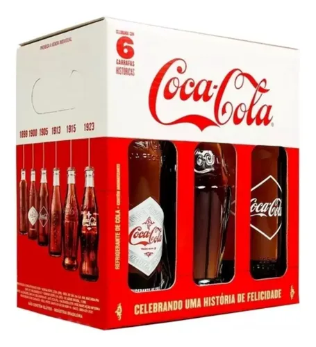 Kit Vintage Coca Cola Edição Especial - 6 Garrafas | Parcelamento
