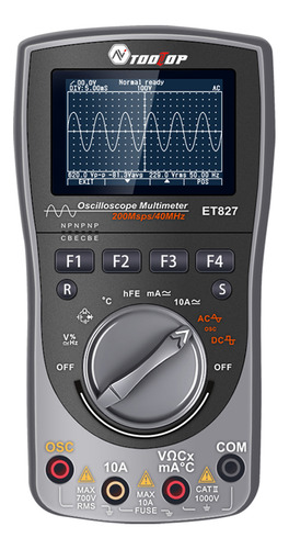 Multímetro Osciloscopio 2en1 Lcd Digital 40mhz 120msps Almac