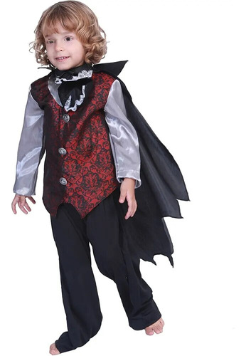 Disfraz De Vampiro De La Nobleza Para Niño, Capa De Murciéla