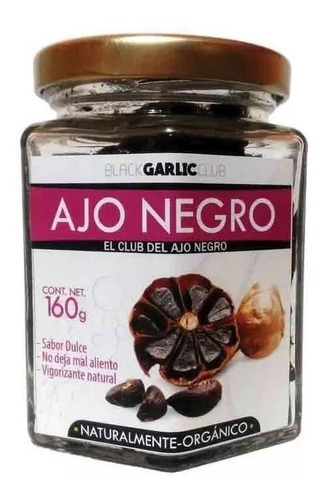 Ajo Negro 6frascos De 160grs En Diente Pelado-ajoblack