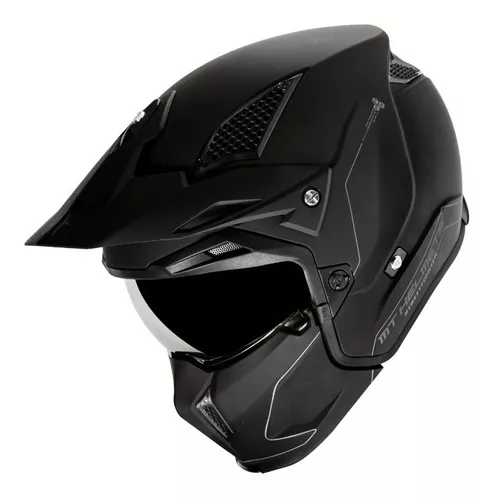 MT HELMETS, STREETFIGHTER, NEGRO MATE