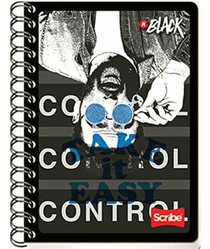 Scribe, Inblack, Cuaderno Francés Con Espiral Doble De