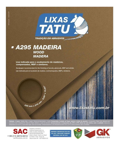 50 Lixa Madeira Tatu 100 C20320