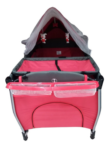 Imagen 2 de 2 de Cuna De Lujo Con Música Luz Vibracion Mosquitero Trendy Kids