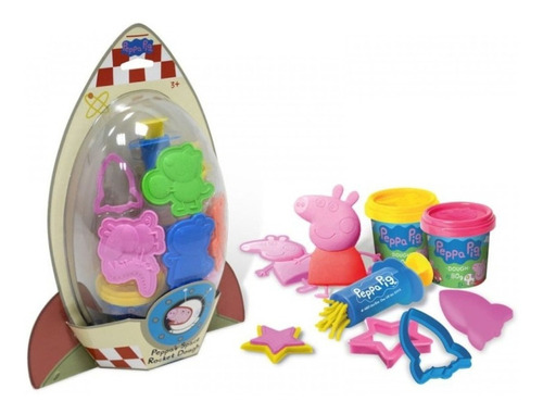 Peppa Pig Cohete Espacial Juego Masas Plastilina Niños 