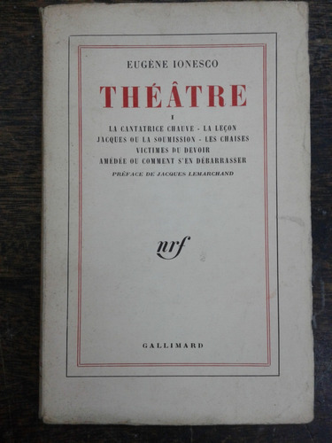 Imagen 1 de 3 de Theatre * Eugene Ionesco * Gallimard *