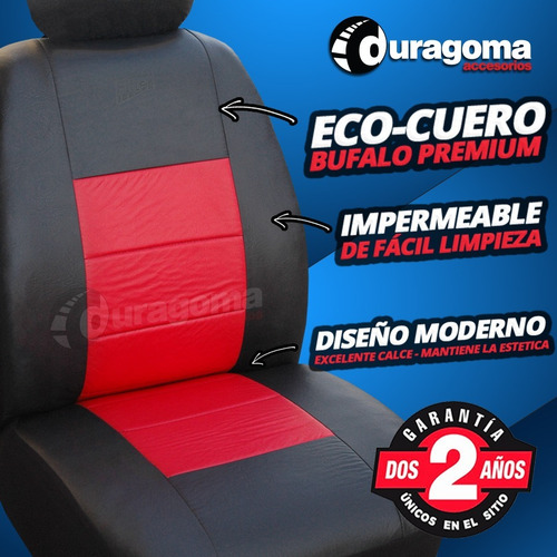 Funda Asiento Simil Cuero Acolchado Fitter + Envio Gratis