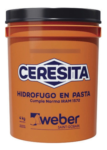 Ceresita Hidrofugo Inorganico+organico 4 Kg