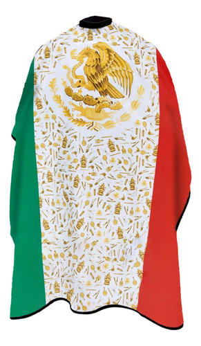 King Midas - Capa De Peluquería Con Bandera De México, Capa