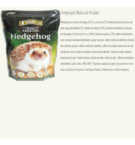 Alcon Club Hedgehog 350g Super Premium Para Ouriço Pigmeu