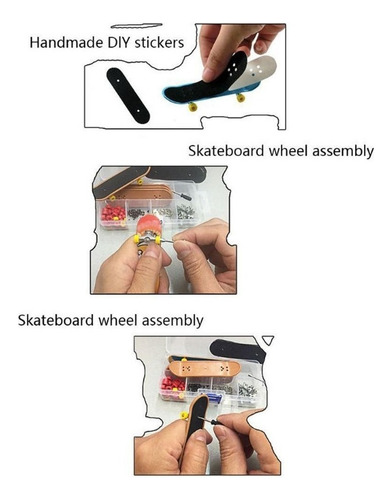 // Mini Juego De Mesa Profesional For Patines Con Dedos