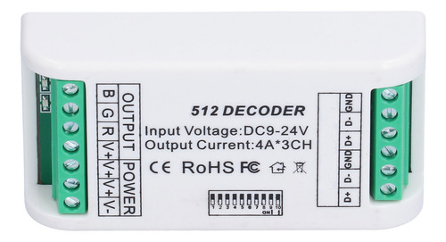 Controlador De Tira Decodificador Led De 3 Canales Controlad