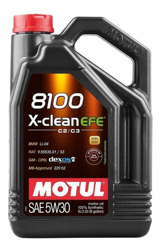 Motul 8100 X-clean Efe Dexos2 5w30 Sintetico